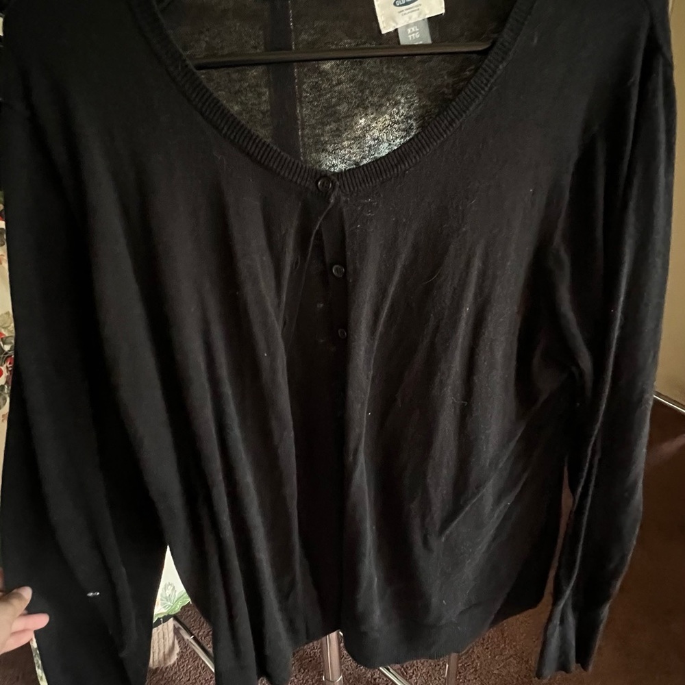 Old Navy Black Cardigan Sweater